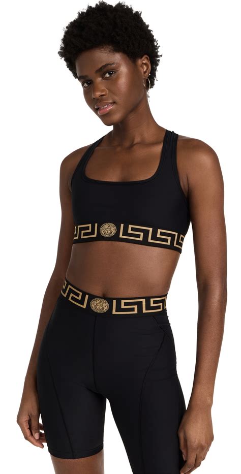 versace logo bra|Versace sports bra.